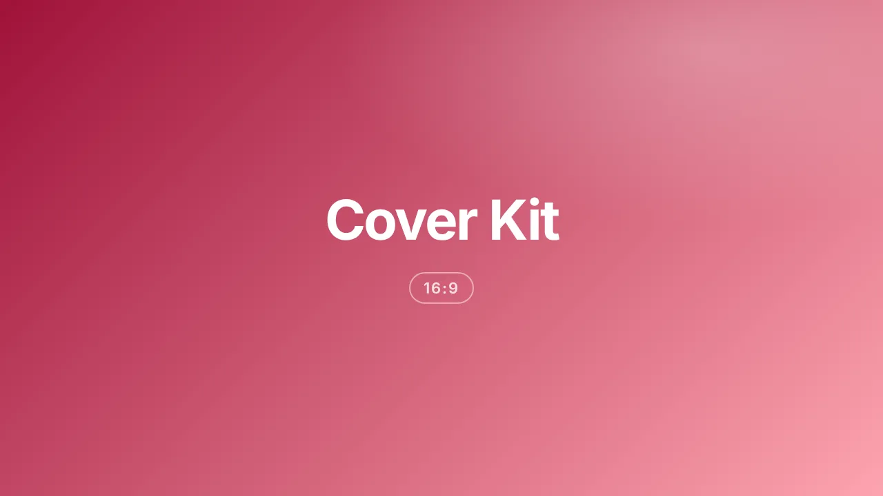 Cover Kit 16:9 sample frame