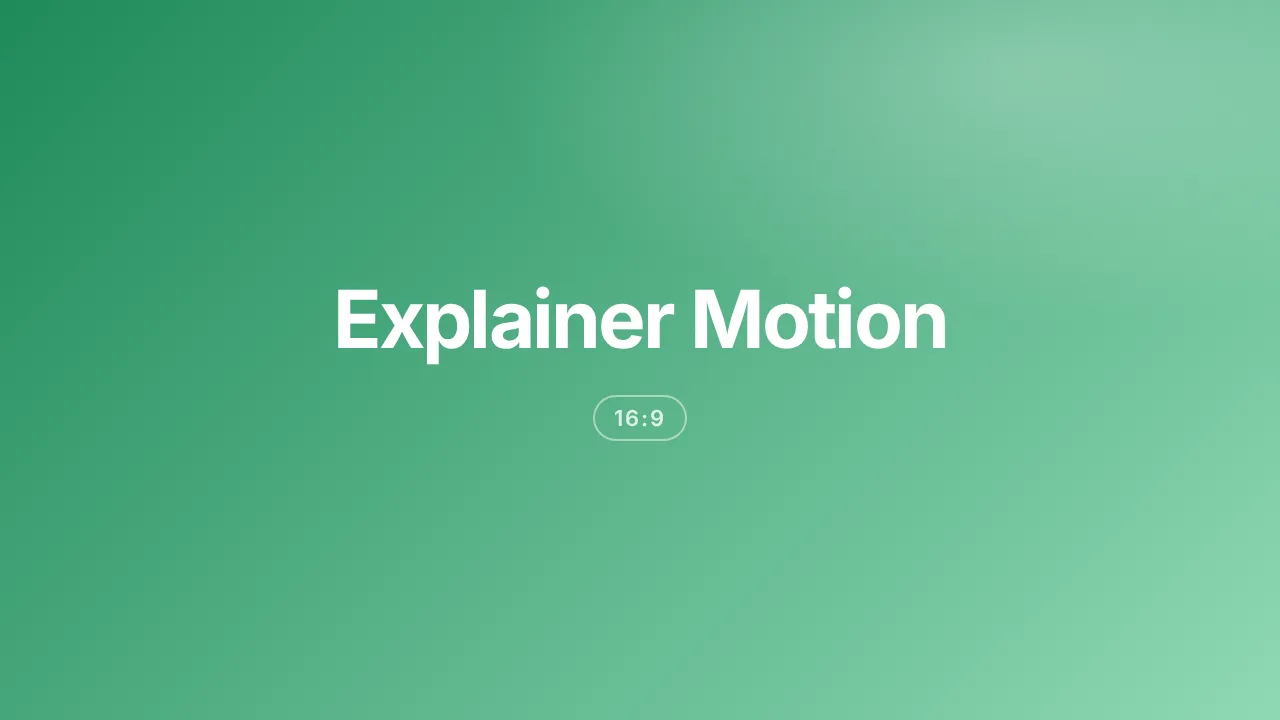 Explainer Motion 16:9 sample frame