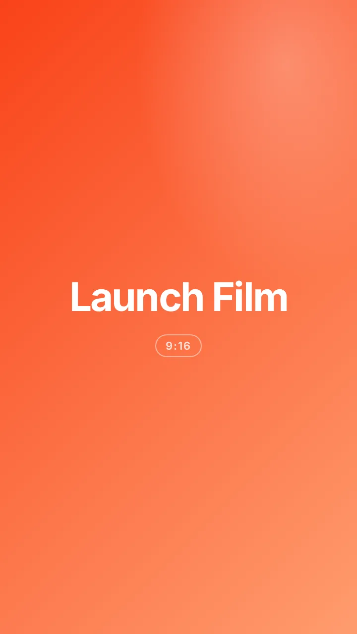 Launch Film vertical sample with TikTok safe zones